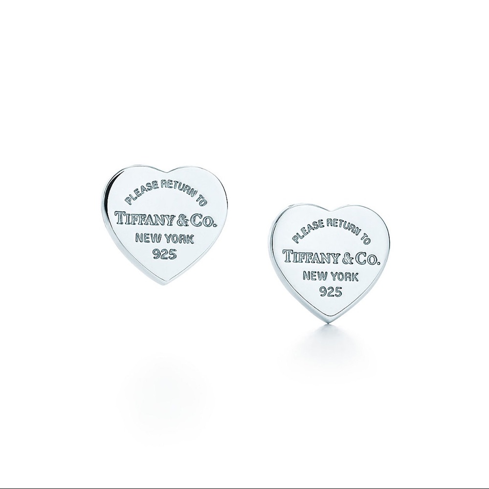 Tiffany & Co mini heart tag earrings